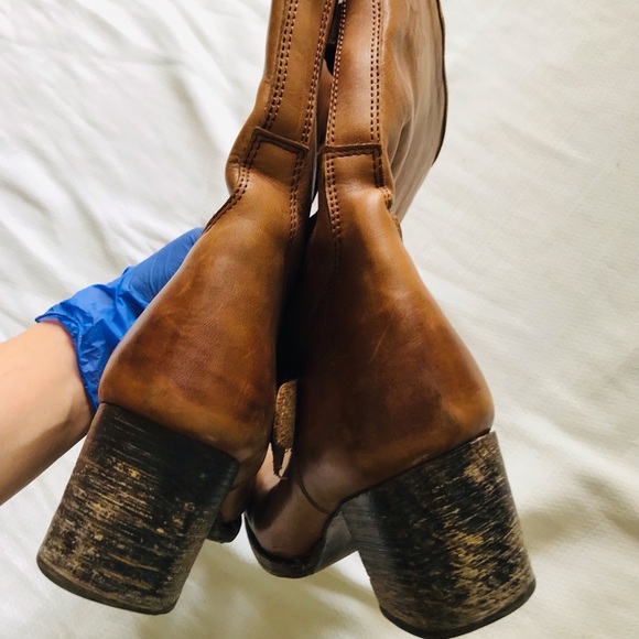 Bed Stu Leather Buckle Ankle Boots - Picture 11 of 13